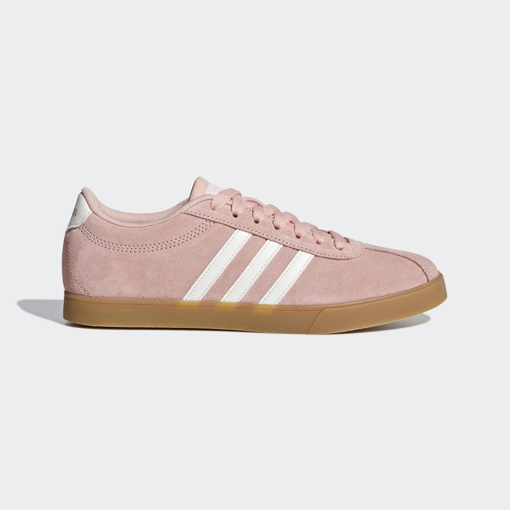 Adidas Women's Courtset Tennis Shoes Pink/White Ireland F35767